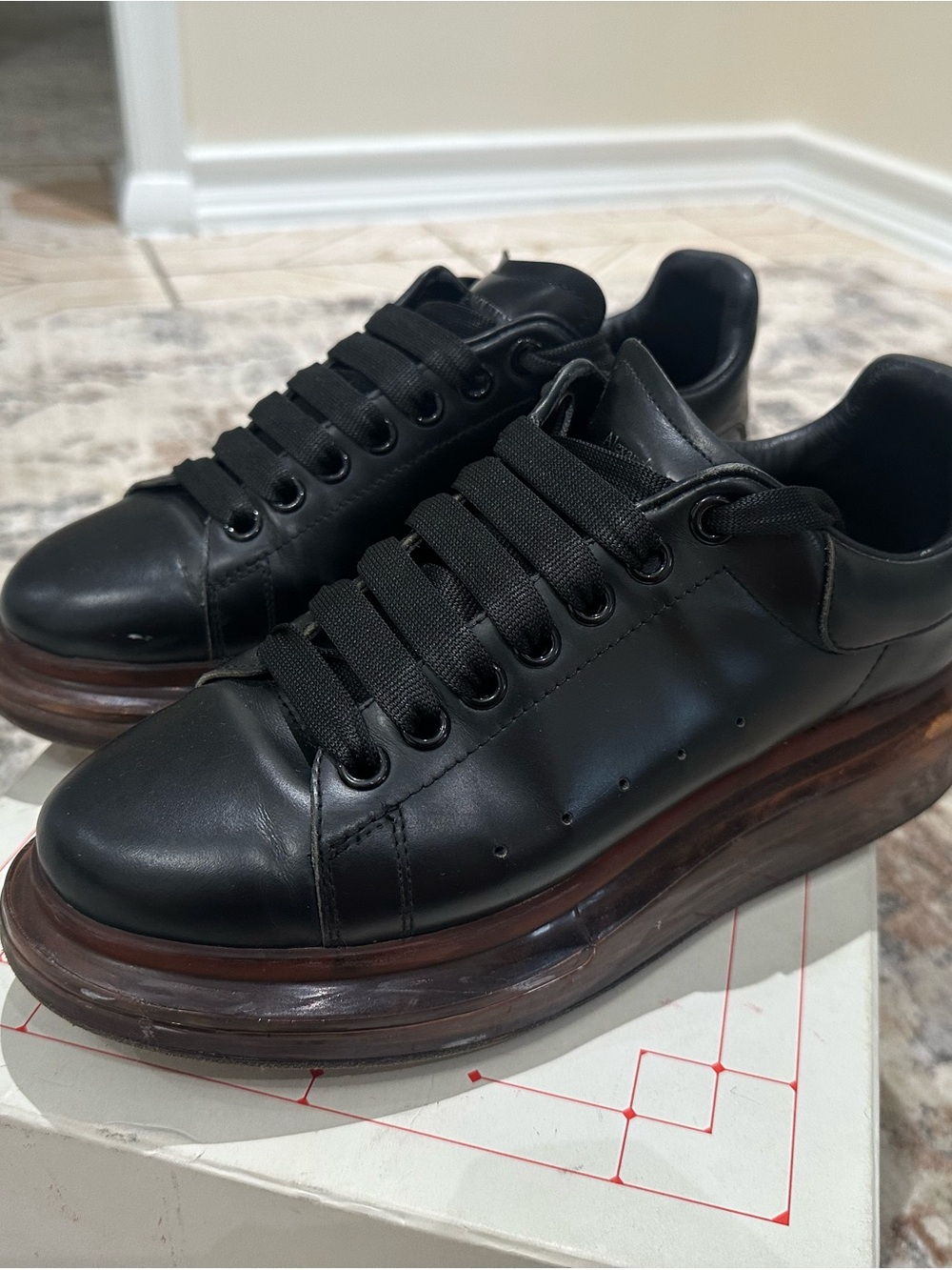 Alexander McQueen Black oversized sneakers